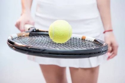 Tenistka s raketou — Stock obrázek