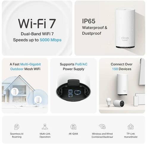 BE3600 Venkovní mesh systém s Wi-Fi 7 4