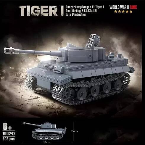 Tank Panzer Tiger stavebnice