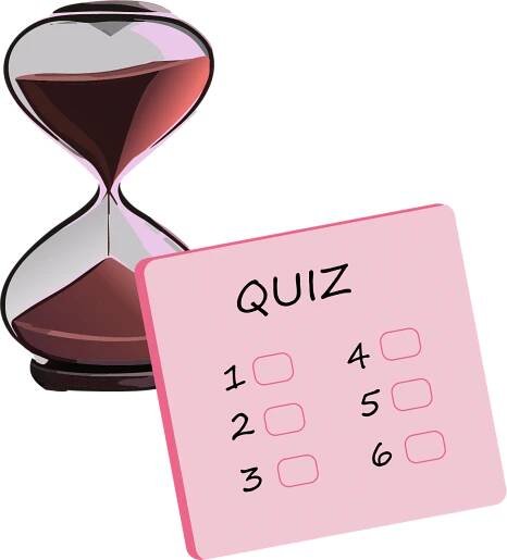 quiz with clock