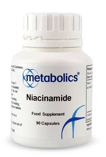 Niacinamide (Pot of 90 capsules) - Metabolics