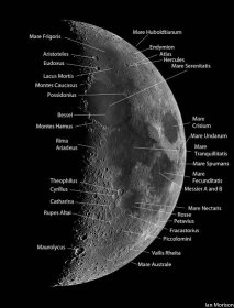 Observing the Moon – the first six lunar days – Professor Morison's Astronomy Digest