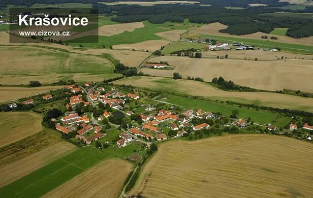 Krašovice - letecká fotka