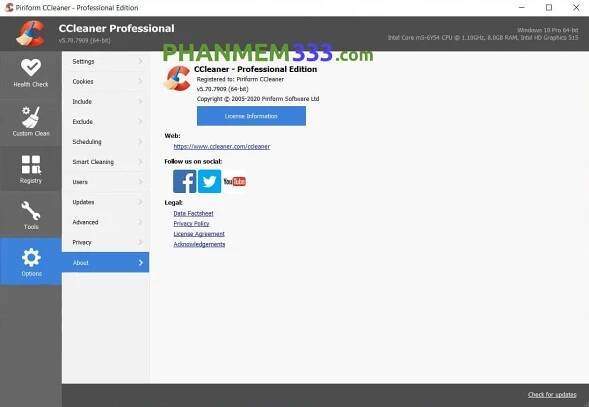 Key CCleaner Pro, Business, Technician Vĩnh Viễn NEW 2024