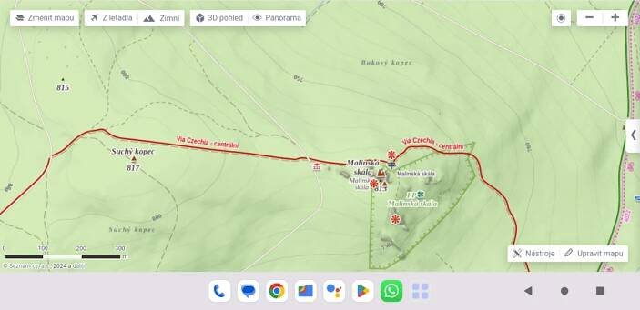 Online mapy – Via Czechia