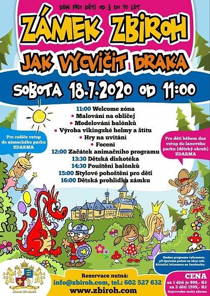 Jak vycvičit draka - Dětský den na zámku Zbiroh: Rokycany
