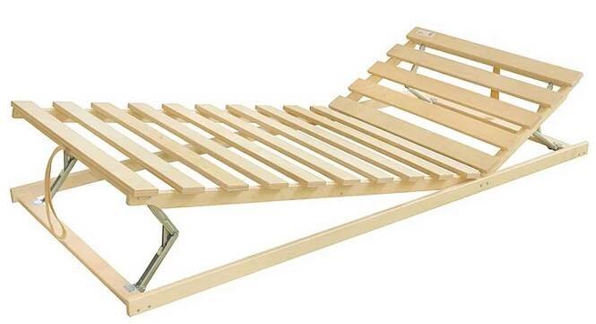 Polohovatelný laťový rošt v rámu Natural HN 90x200, 15 latí
