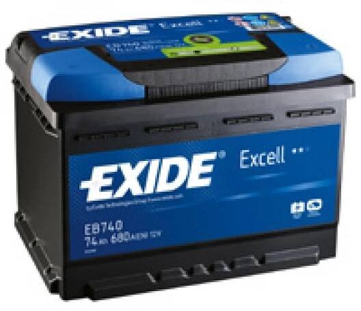Exide Excell 12V 74Ah 680A EB741