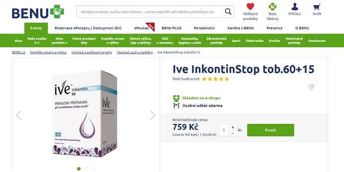 ive inkontinstop recenze