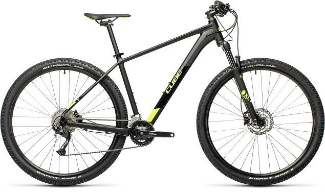 Horské kolo CUBE AIM EX 2021 29 black´n´flashyellow