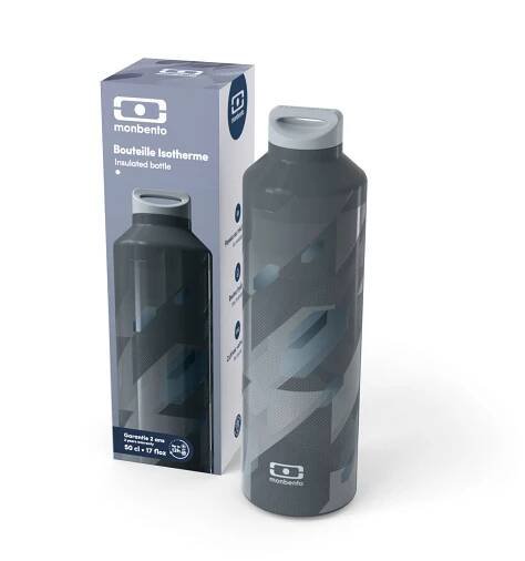 Termo lahev Monbento Steel Graphic Grey 500 ml