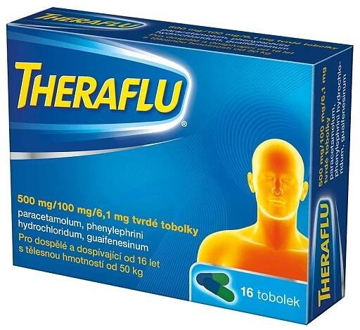 Theraflu 500 mg/100 mg/6,1 mg 16 tobolek