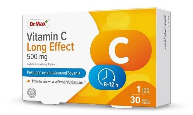 Dr. Max Vitamin C Long Effect 500 mg 30 kapslí