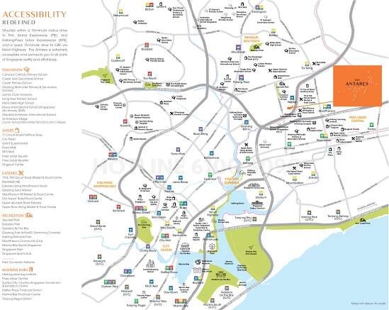 The Antares Location Map