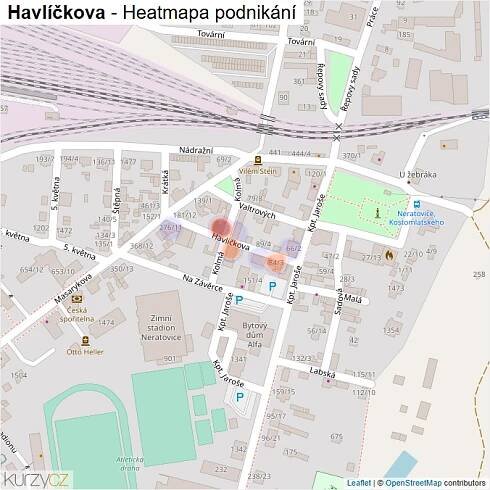 Mapa Havlíčkova - Firmy v ulici.
