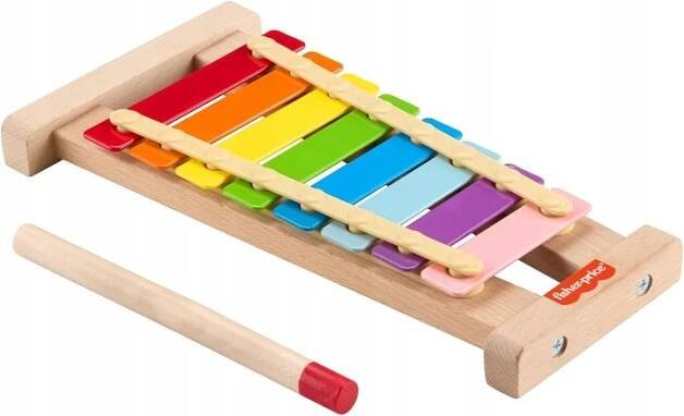 FISHER PRICE DŘEVĚNÉ HUDEBNÍ CIMBÁLKY PIANO XYLOFON HXV13