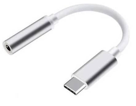 Redukce Forever USB-C/ 3, 5mm Jack - bílá