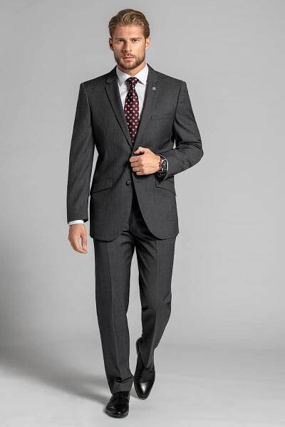Pánský oblek BANDI CHRISTELLO Antracit, střih TAILORED FIT