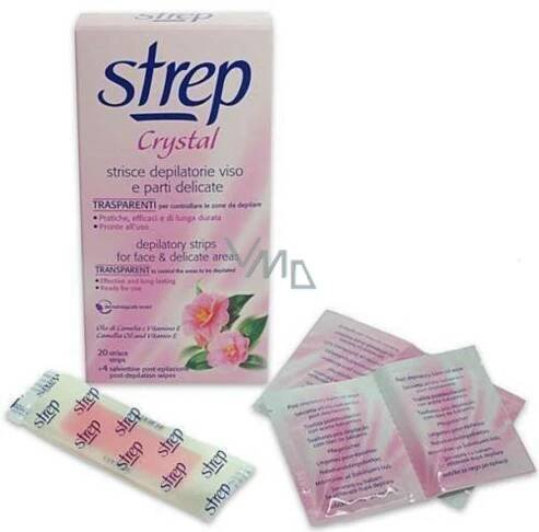 Opilca Strep depilatory stripes for faces 20 pieces + napkin 4 pieces