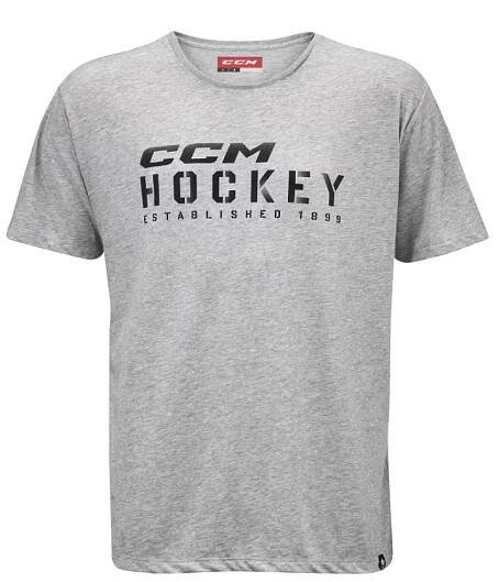 Dětské tričko CCM STENCIL TEE Grey