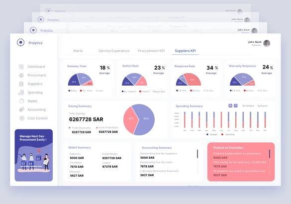 supplier dashboard example