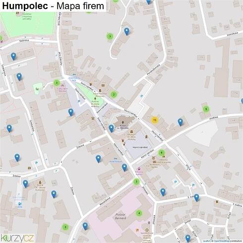 Humpolec - mapy | Kurzy.cz