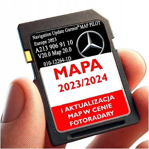 GPS MAPA MERCEDES GARMIN MÁ DÁLKOVÉ OVLÁDÁNÍ A213 V20 2023/2024 + AKTUALIZACE + TIPY