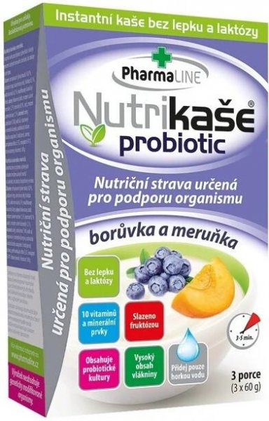 Mogador Nutrikaše Probiotic 3x 60 g meruňka/borůvka od 54 Kč