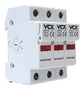 VCX CFPV-32 pojistkový odpojovač, 2P, 32A, 1kV se signalizací, na DIN lištu