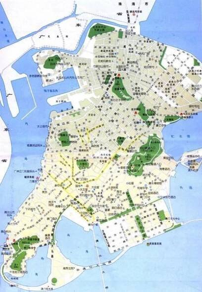 mapa Macau street