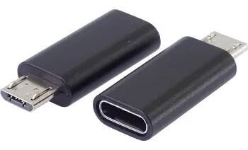 PremiumCord Adaptér USB-C konektor female - USB 2.0 Micro-B/male