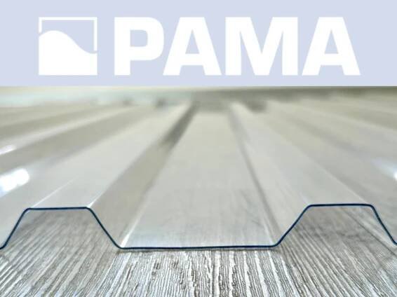 Polykarbonátová deska PALRAM Polykarbonát pro prosvětlení trapézových plechů 160/40, tl.1mm, š.1030mm, d.4000mm, 2xUV
