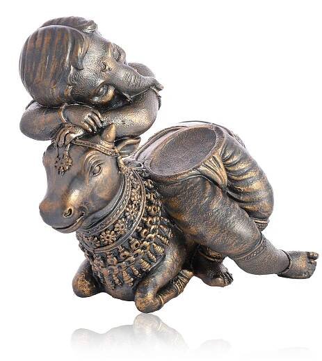 cow with ganesh - vkuniquecollections