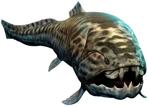 Dunkleosteus od Devonu éry 3d ilustrace — Stock obrázek
