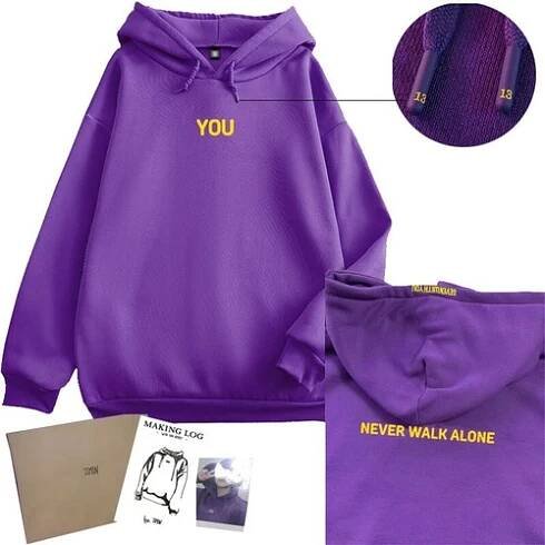 BTS Jimin Mikina s kapucí With You Mikina s kapucí Kabát Bunda Dárky