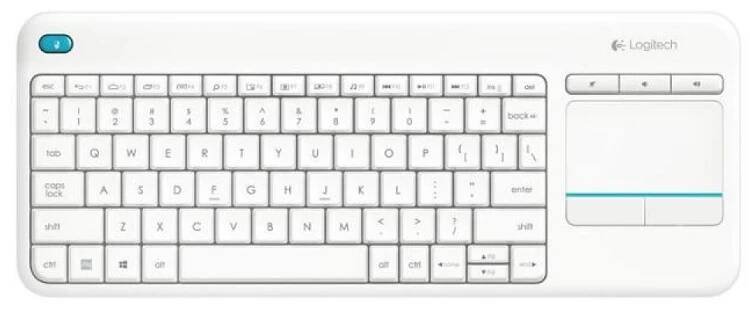 Logitech Wireless K400 Plus UK bílá