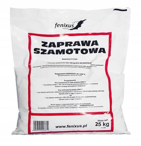 ŠAMOTOVÁ MALTA 1 KG, ŠAMOT DO KRBŮ, MALTA