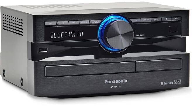 Panasonic SC-UX100 Power Audio Kit (300W, 13cm subwoofer, Bluetooth, CD, USB, FM, MAX Juke App, místní přednastavený ekvalizér), černá - Značkový obchod Panasonic