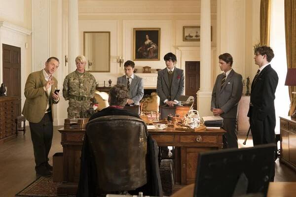 Simon Pegg, Tom Rhys Harries, Finn Cole, Asa Butterfield, Louis Strong, Jamie Blackley - Školní nářez - Z filmu