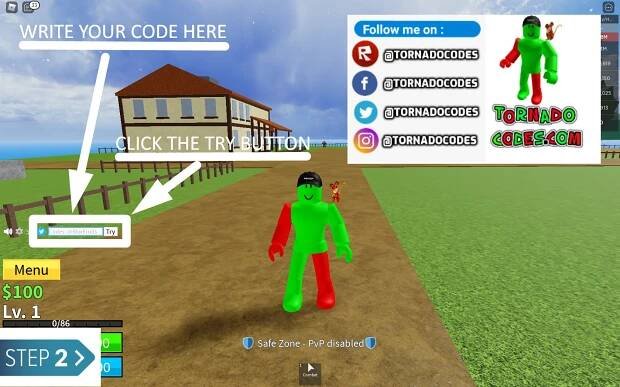Roblox Blox Fruits Codes List (September 2025) - Tornado Codes