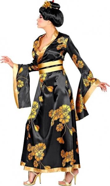 Widmann Geiša kimono černé/zlaté, L