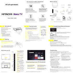 Uživatelský manuál HITACHI 55R83 Roku TV