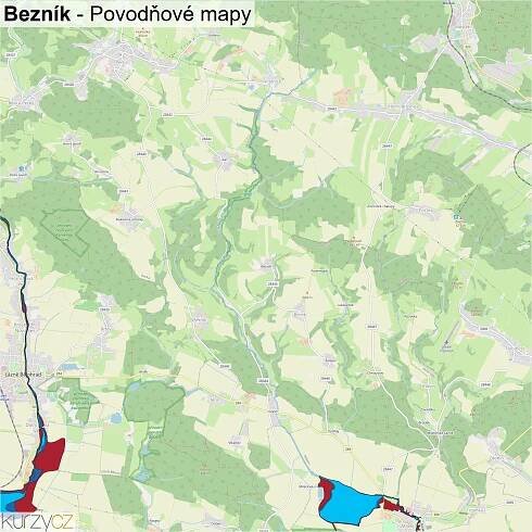 Bezník - mapy | Kurzy.cz