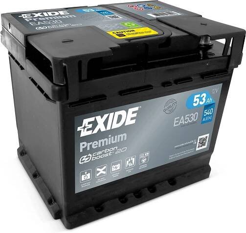 Autobaterie EXIDE Premium 53Ah, 12V, EA530