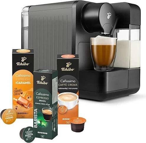 Tchibo Kávovar na kapsle Cafissimo "milk" vč. 30 kapslí pro caffè crema, espresso, kávu a mléčné speciality, kávovar na ka...