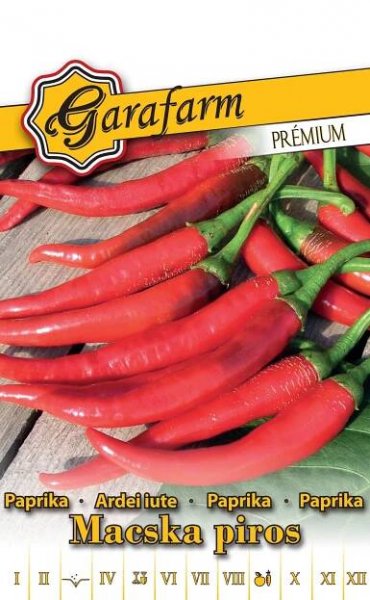 www.garafarm.sk - MAĎARSKÉ OSIVÁ GARAFARM - Paprika Macska piros - štiplavá