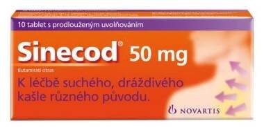 Sinecod 50 mg 10 tablet