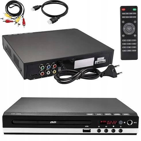 MALÝ DVD PŘEHRÁVAČ PRO TELEVIZORY 1080P HDMI DVD PŘEHRÁVAČ PRO TELEVIZOR S DÁLKOVÝM OVLÁDÁNÍM