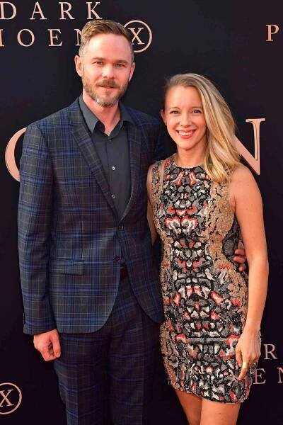 Shawn Ashmore and Dana Wasdin attend the premiere of 20th Century Fox's 