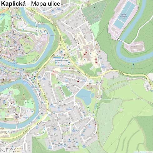 Kaplická - mapy | Kurzy.cz